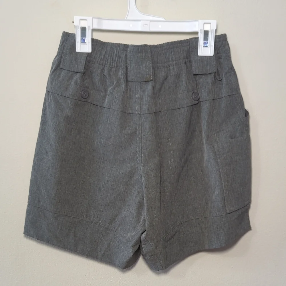 AFTCO Original Fishing Shorts in Gray Heather Cargo Outdoor Men's Size 28